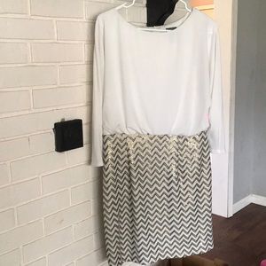 Long sleeve half sequined Vince Comuto dress